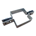 Collier de fixation pour panneaux de clôture carré intermédiaire 100×100 mm galvanisé 001-617 (1)