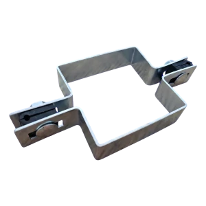 Collier de panneau de clôture carré intermédiaire 80×80 mm galvanisé