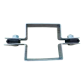 Collier de fixation pour panneaux de clôture carré intermédiaire 100×100 mm galvanisé 001-617 (2)