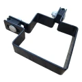 Collier d'angle pour panneaux 80×80 mm noir RAL 9005 – kit de montage complet 001-612 (1)