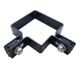Collier d'angle pour panneaux 80×80 mm noir RAL 9005 – kit de montage complet 001-612 (2)