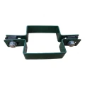 Collier de fixation intermédiaire pour panneaux de clôture, carré 80×80 mm, vert RAL 6005 001-614 (3)