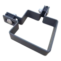 Collier d'angle pour clôture 80×80 mm graphite RAL 7016 – kit de montage complet 001-615 (1)