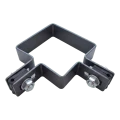 Collier d'angle pour clôture 80×80 mm graphite RAL 7016 – kit de montage complet 001-615 (2)