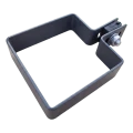 Collier d'extrémité pour clôture 80×80 mm graphite RAL 7016 – kit de montage complet 001-619 (1)
