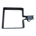 Collier d'extrémité pour clôture 80×80 mm graphite RAL 7016 – kit de montage complet 001-619 (2)