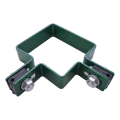 Collier d'angle pour clôture 80×80 mm vert RAL 6005 – kit de fixation complet 001-610 (3)