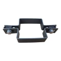 Collier de clôture a panneaux intermédiaire 80×80 mm graphite RAL 7016 – kit complet 001-611 (2)