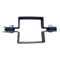 Collier de clôture a panneaux intermédiaire 80×80 mm graphite RAL 7016 – kit complet 001-611 (3)
