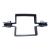 Collier de clôture a panneaux intermédiaire 80×80 mm graphite RAL 7016 – kit complet 001-611 (3)