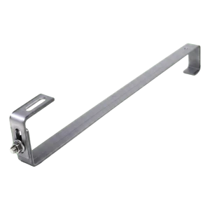 Crochet de toit S réglable 450 mm pour montage de panneaux PV – acier inoxydable 1.4016