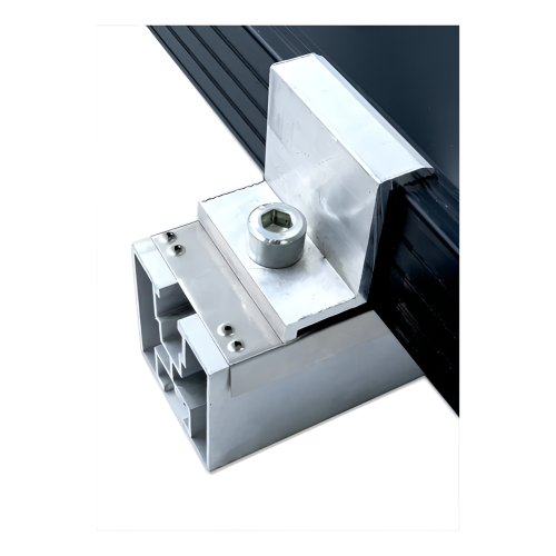 Profilé de montage PV en aluminium 40×40 mm anodisé noir – rail de 625 cm pour vis M10 PV-01-02-AN (2)