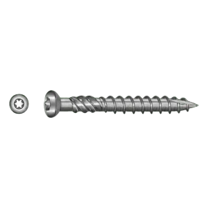 TOBSTEEL Vis de terrasse Quadra-Speed ART. 9001 acier inoxydable C1 5,0 x 40 mm TX25