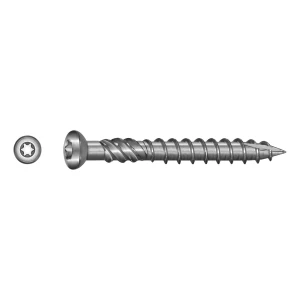 TOBSTEEL vis de terrasse Quadra-Speed ART. 9001 acier inoxydable C1 5,0 x 70 mm TX25