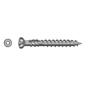 Vis de terrasse TOBSTEEL Quadra-Speed ART. 9001 acier inoxydable 5,0 x 80 mm TX25