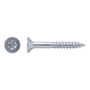 Vis pour construction bois en acier inoxydable A2 TX10 3,0×30 mm – tête fraisée, filetage partiel – carton de 500 pièces