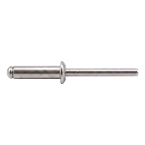 Rivet aveugle en acier inoxydable A2/A2 ISO 15983 5,0×10 mm – tête plate, ouvert – carton de 500 pièces