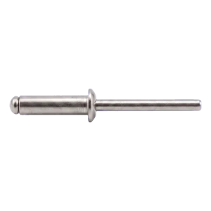 Rivet aveugle en acier inoxydable A2/A2 ISO 15983 6,0×10 mm – tête plate, ouvert – carton de 250 pièces