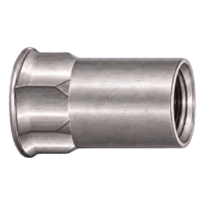 Écrou à river en acier inoxydable A2 M8×17 mm – petite tête fraisée, fût semi-hexagonal – carton de 250 pièces