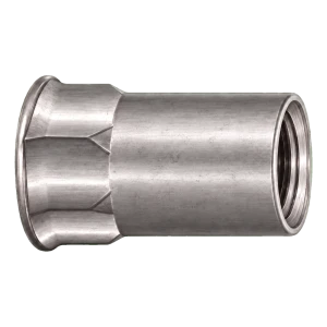 Écrou à river en acier inoxydable A4 M5×14 mm – petite tête fraisée, fût semi-hexagonal – carton de 250 pièces