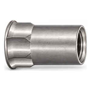 Écrou à river en acier inoxydable A4 M10×20,5 mm – petite tête fraisée, fût semi-hexagonal – carton de 250 pièces