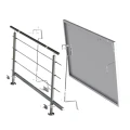 Balus 1 Kit de Montage Photovoltaïque pour Garde-Corps de Balcon GPV-200-01