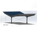 Carport Photovoltaïque pour 4 véhicules T 11,4m x 5,2m Abri Solaire GPV-101-13 (3)