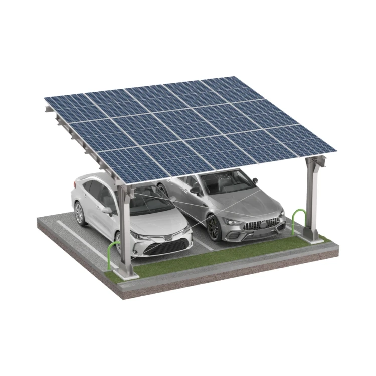 Carport Photovoltaïque pour 2 véhicules L 5,7m x 5,2m Abri Solaire GPV-101-14 (2)
