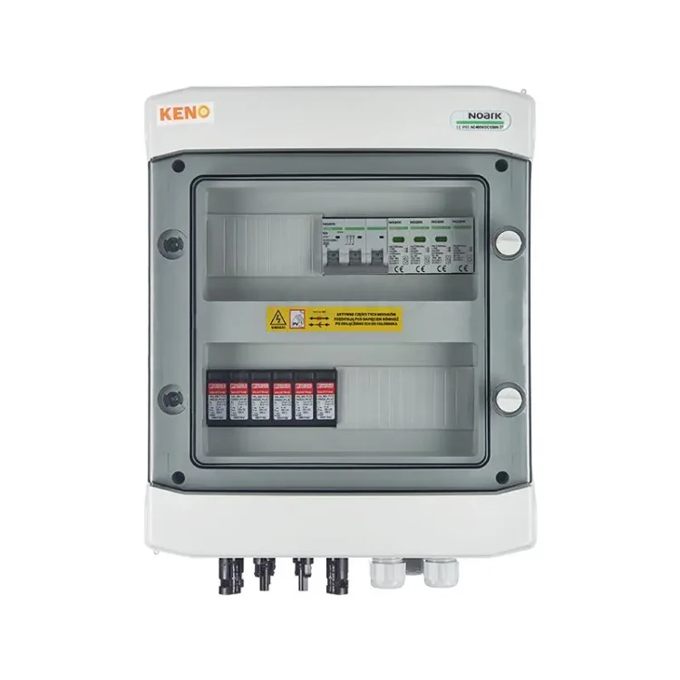 Boîte de jonction avec parafoudre DC + AC, 1000V type 1+2, 2 x chaîne PV, 2 x MPPT // ogr. AC type 1+2, 20A 3-F type SH-214 DCAC GPV-409-03