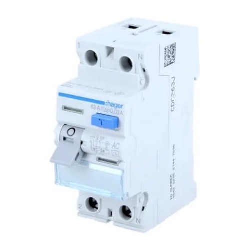 Hager Disjoncteur à courant résiduel RCCB 40A 2P 30mA AC type GPV-401-32