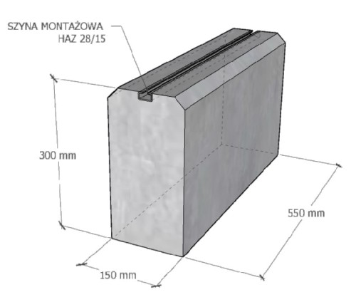 Socle de lestage pour pompe à chaleur PP550 - lot de 2 pièces GPV-600-05 (2)