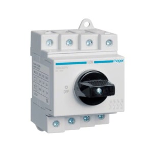 Sectionneur de coupure DC tripolaire 4P 32A 1000V Hager