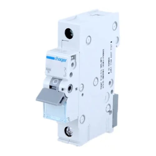 Hager Disjoncteur de surintensité B 6A 1P 6kA GPV-401-65