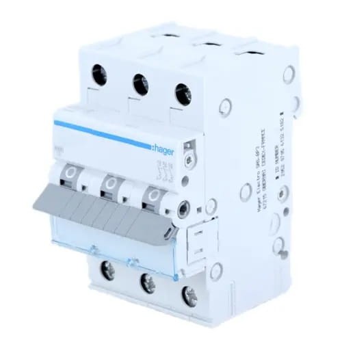 Hager Disjoncteur de surintensité B 25A 3P 6kA GPV-401-72