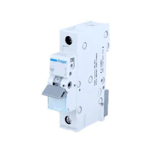 Hager Disjoncteur de surintensite C 25A 1P 6kA GPV-401-113