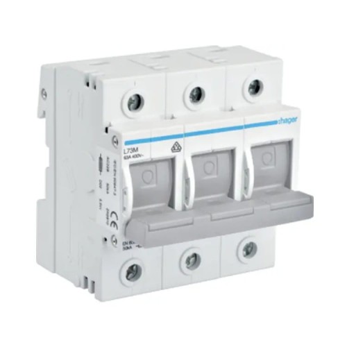 Hager Fusible sectionneur 3P 63A D02 GPV-401-151