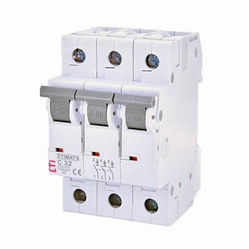 ETI Disjoncteur de surintensité C 32A 3P 6kA GPV-401-163