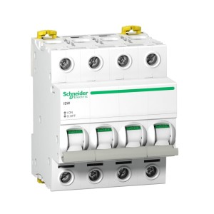 Schneider Electric Interrupteur-sectionneur triphasé 4P 100A 415V AC iSW-100-4