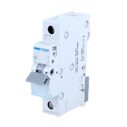 Hager Disjoncteur de surintensité C 2A 1P 6kA GPV-401-231