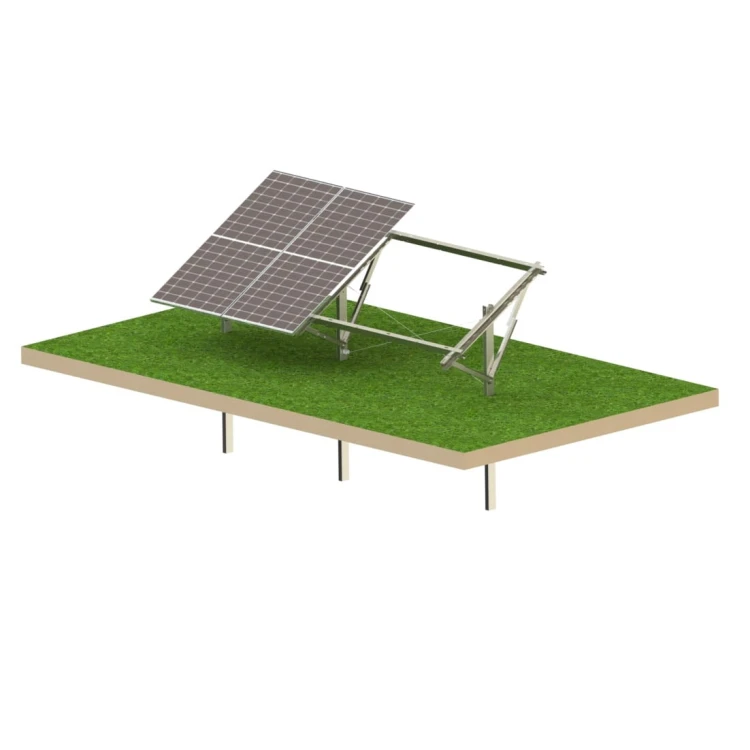 Structure photovoltaïque au sol Strong 4 panneaux T1V GPV-KN1-S4