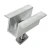 Pince centrale H25 L50 brute avec vis M8x20 et insert pour panneaux de 30mm PV-04-16