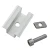 Pince centrale H25 L50 brute avec vis M8x25 et insert pour panneaux de 35mm PV-04-17 (2)