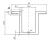 Pince centrale H25 L50 brute avec vis M8x25 et insert pour panneaux de 35mm PV-04-17 (4)