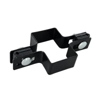 Collier intermédiaire pour panneaux de clôture 40x60 mm noir