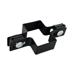 Collier intermédiaire pour panneaux de clôture 40x60 mm noir