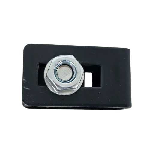 Collier universel support connecteur pour panneaux de clôture anthracite graphite GPV-700-16 (2)