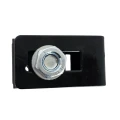 Collier universel support connecteur pour panneaux de clôture noir GPV-700-17 (2)