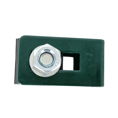 Collier universel support connecteur pour panneaux de clôture vert GPV-700-18 (2)