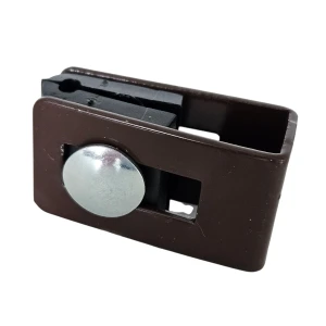 Collier universel fixation raccord pour panneaux de clôture marron