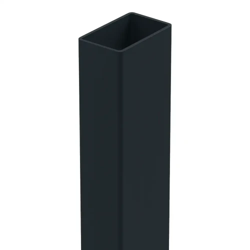 Poteau de clôture 60x40x1,2 mm, longueur 2,4 m, RAL 9005 GPV-700-72 (2)